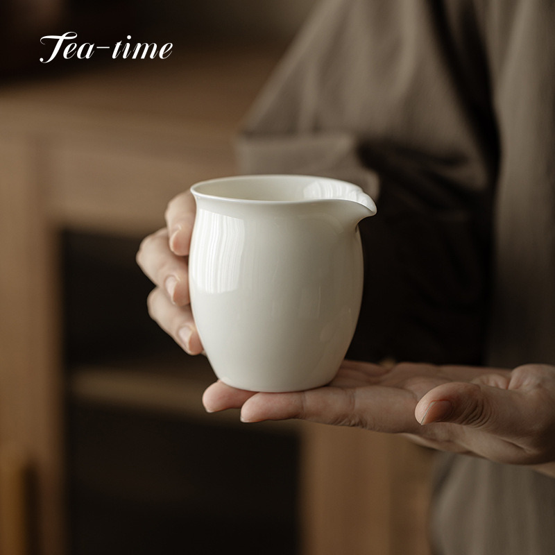 Coffee Tea Set Up - Sheep Fat Jade Porcelain Cup For