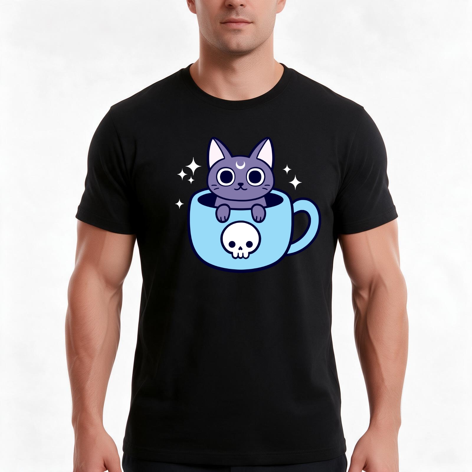 Coffee Tea Knits - Black Magic Tea / Coffee Cat