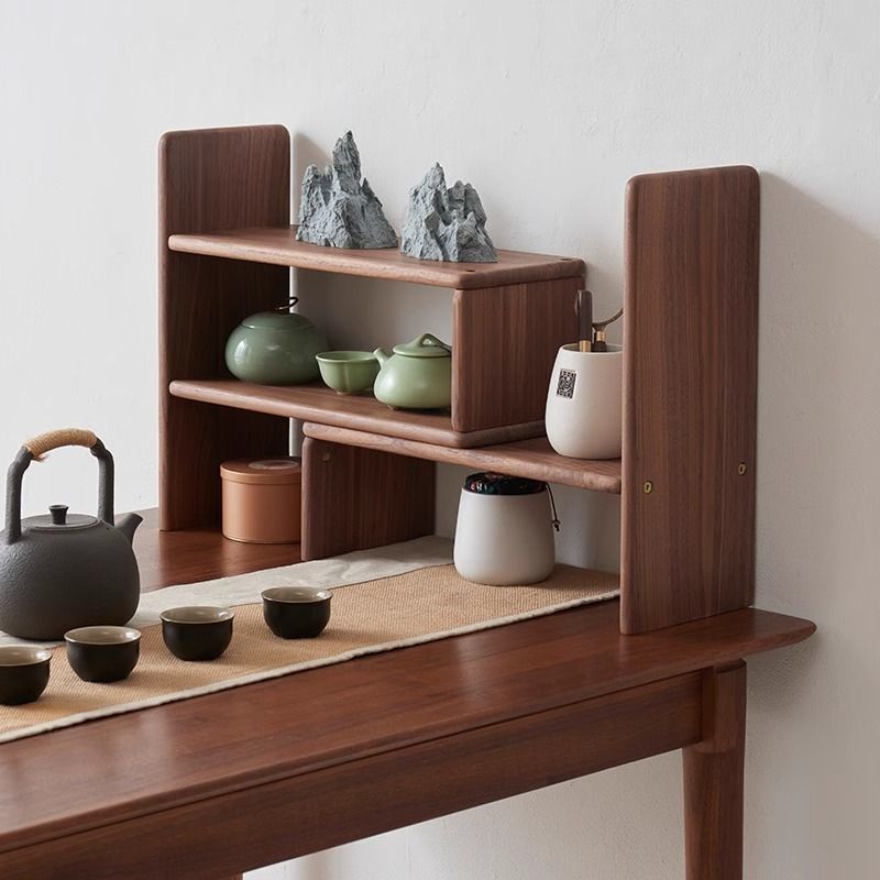 Black Walnut Wood Storage Rack - огляд і ціна Coffee Tea Display