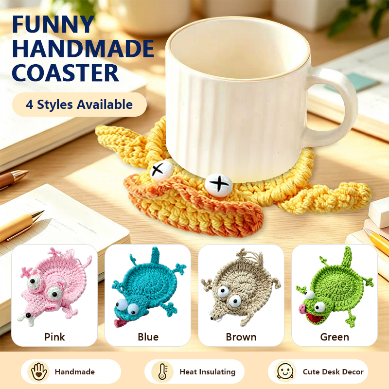 Cute Crochet Animal Coaster Ha - огляд і ціна Coffee Tea Knits