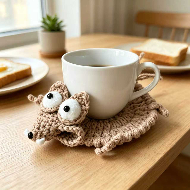 Cute Crochet Animal Coaster Ha - огляд і ціна Coffee Tea Knits