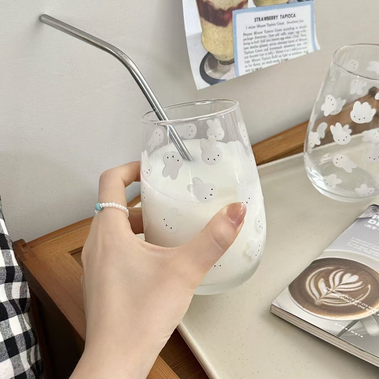 Cute Miffy Rabbit Printed Glas - огляд і ціна Coffee Tea Milk