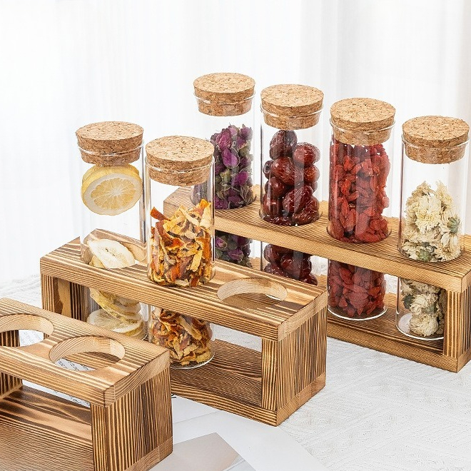 Sealed Storage Vials With Glas - огляд і ціна Coffee Tea Display