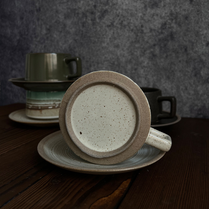 Retro Stoneware Coffee Cup & S - огляд і ціна Espresso Cup Saucer