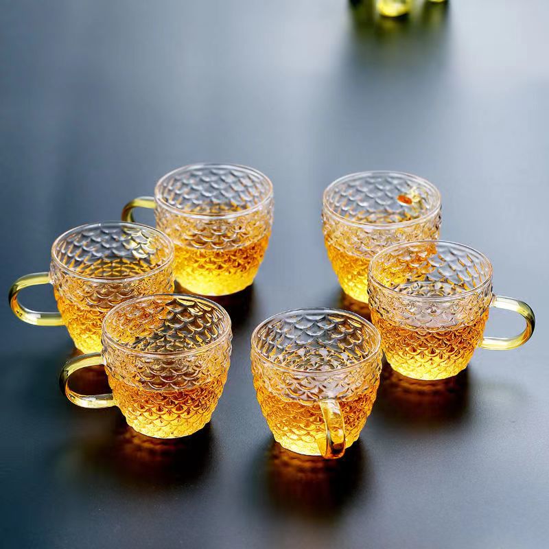 Glass Tea Cups small Cups Home - огляд і ціна Espresso Cup Saucer