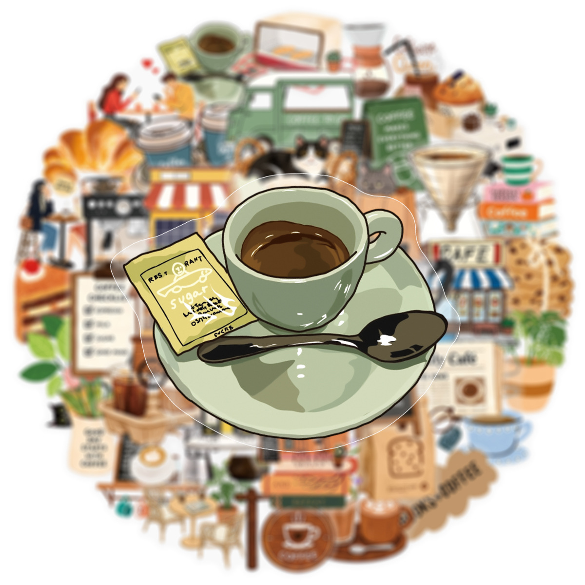 50-Pack Healing Coffee Shop Af - огляд і ціна Coffee Tea Journal