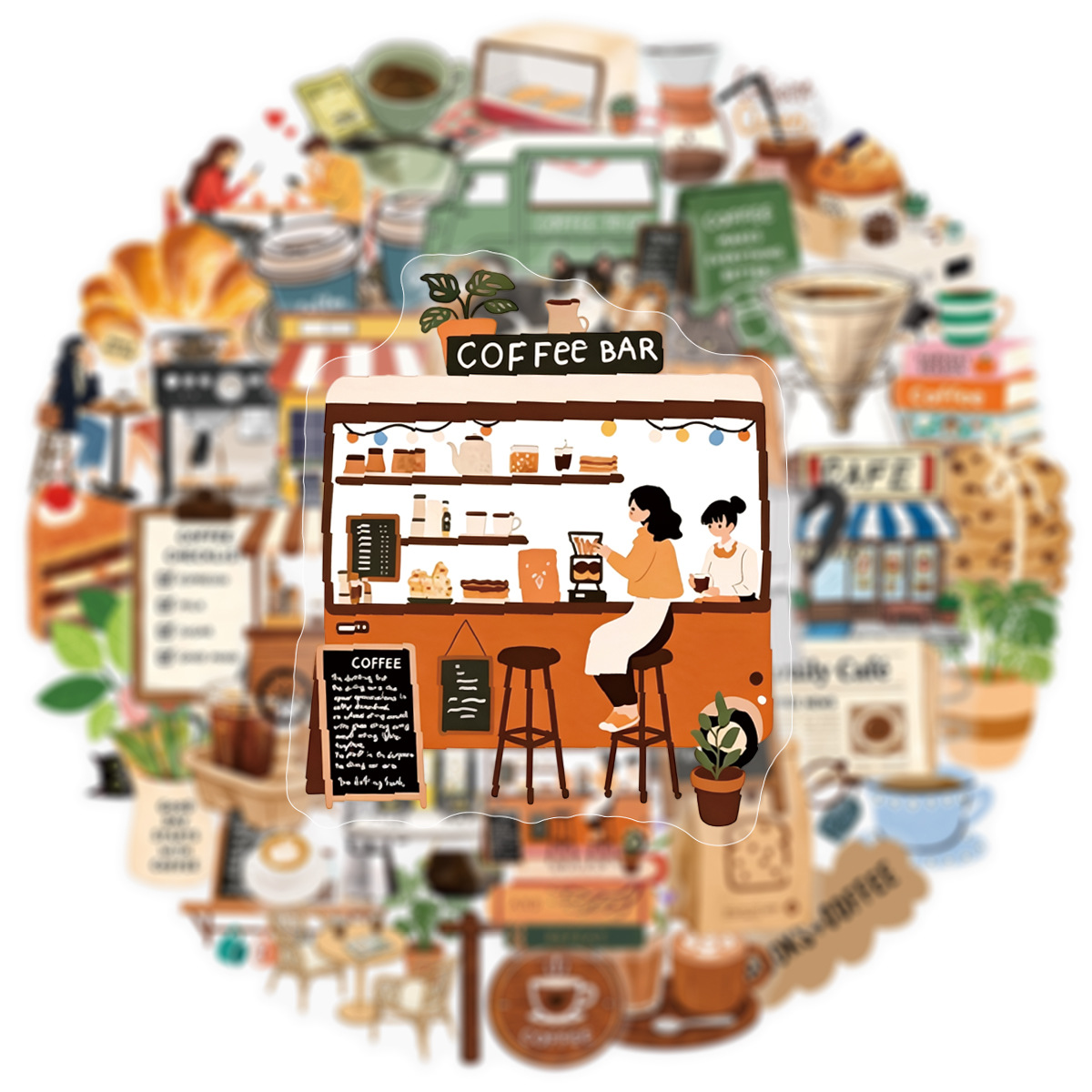50-Pack Healing Coffee Shop Af - огляд і ціна Coffee Tea Journal