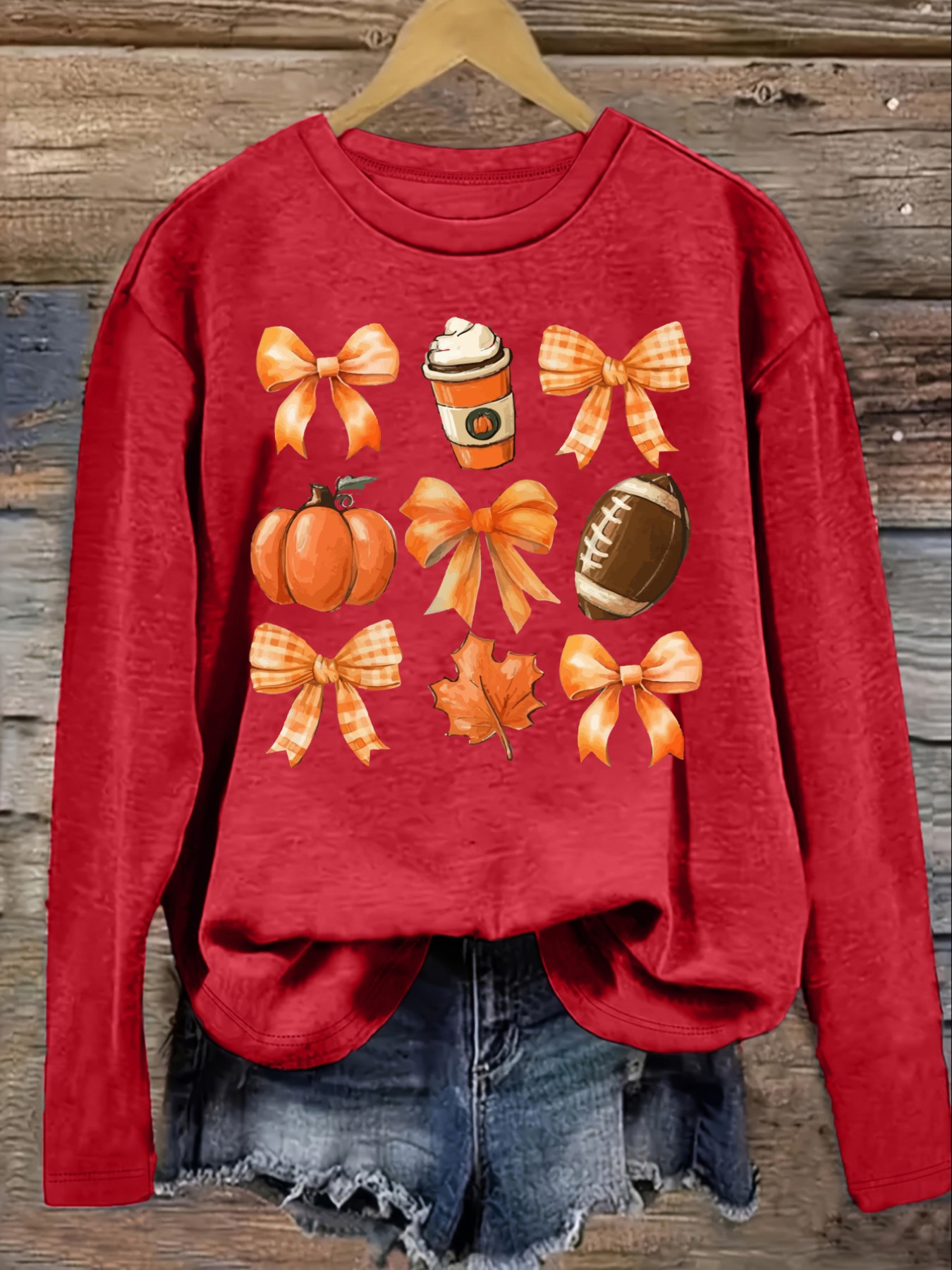 Women's Casual Long Sleeve Cre - огляд і ціна Coffee & Tea Restaurant