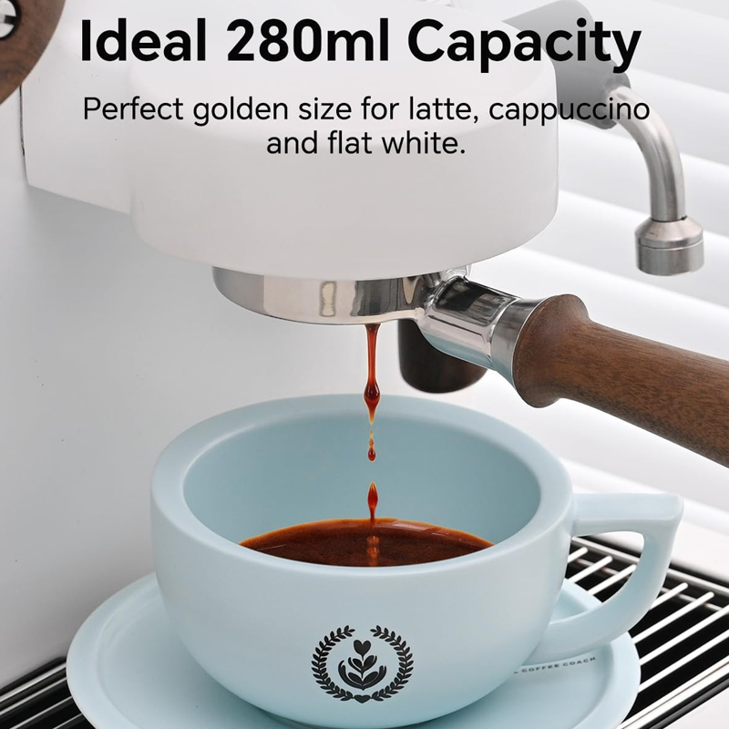 MUVNA Ceramic Coffee Cup Latte - огляд і ціна Espresso Cup Saucer