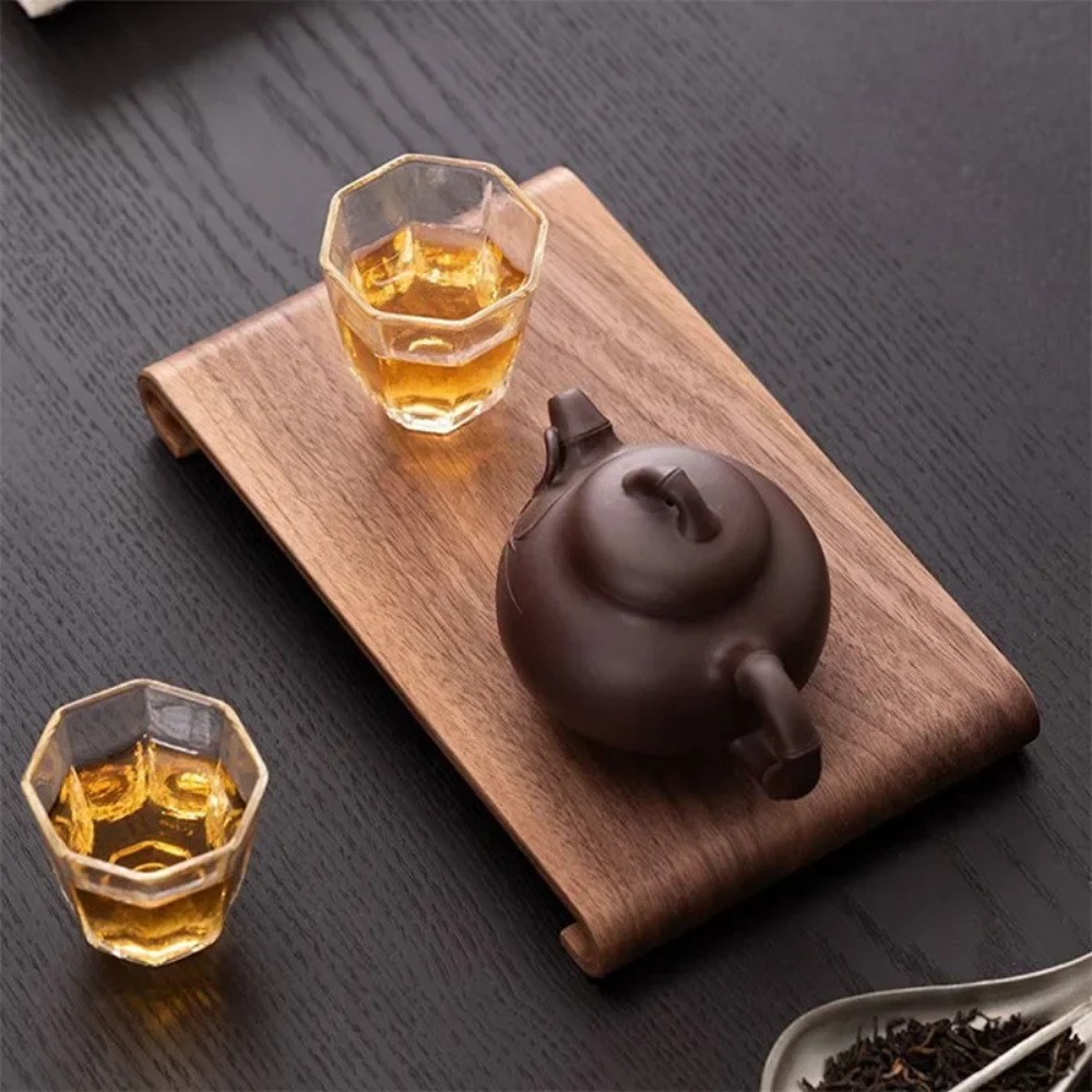 Wooden Coffee Tea Tray Rectang - огляд і ціна Coffee Tea Display