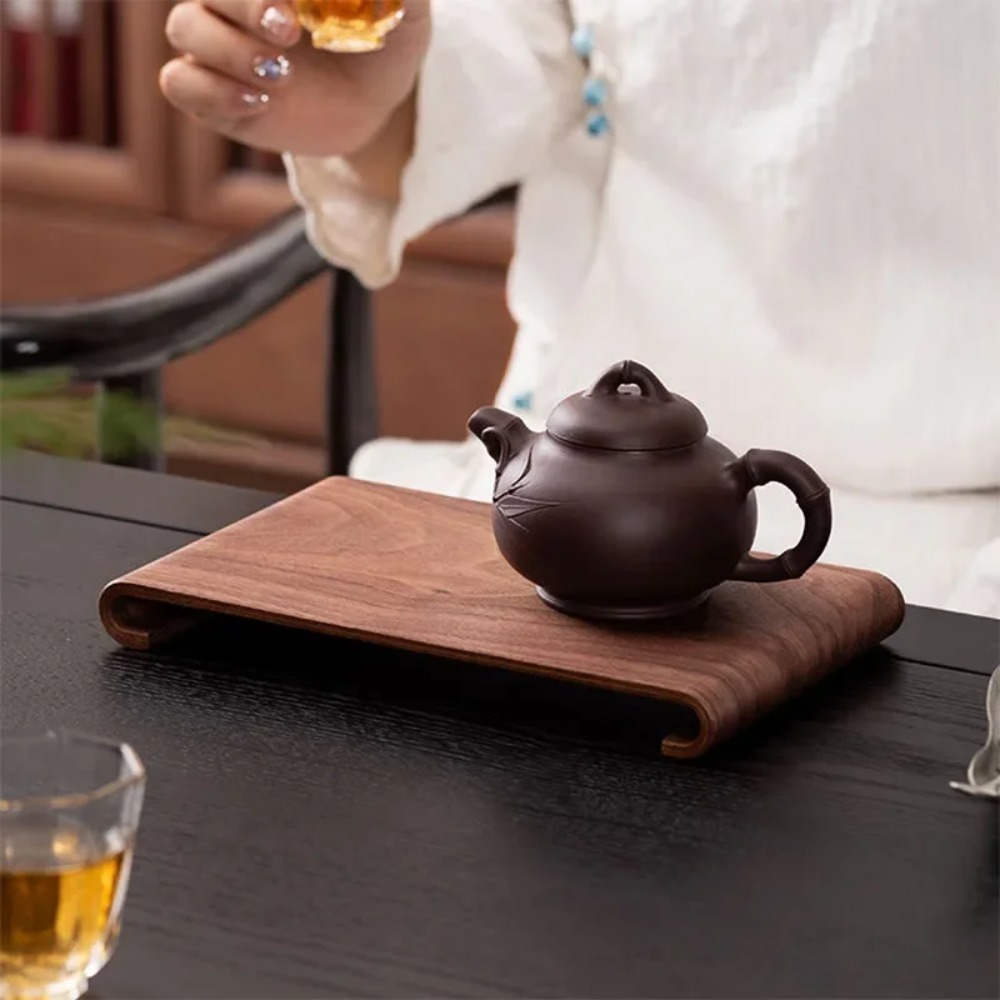 Wooden Coffee Tea Tray Rectang - огляд і ціна Coffee Tea Display