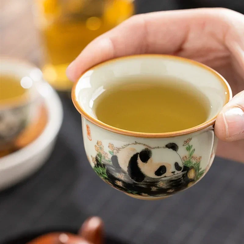 1 Pc Chinese Tradition Ru Kiln - огляд і ціна Coffee Tea Set Up