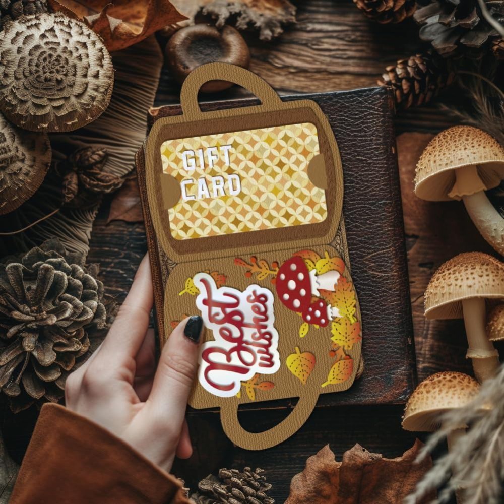 Cup Gift Card Holder Cutting D - огляд і ціна Coffee Tea Journal