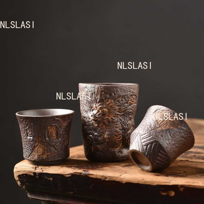 1pcs Rough Pottery Master Tea  - огляд і ціна Coffee Tea Set Up