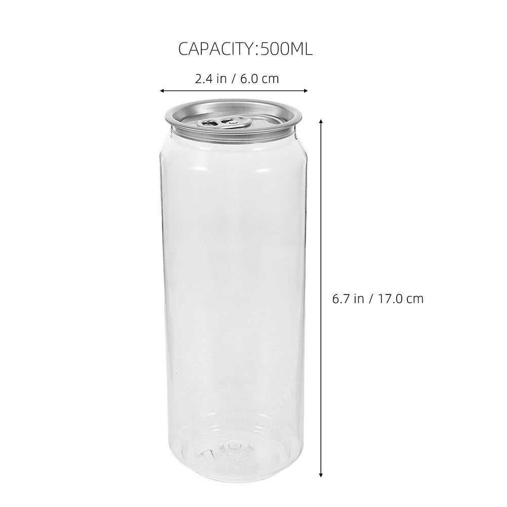 5Pcs Transparent Beverage Cans - огляд і ціна Coffee Tea Drink