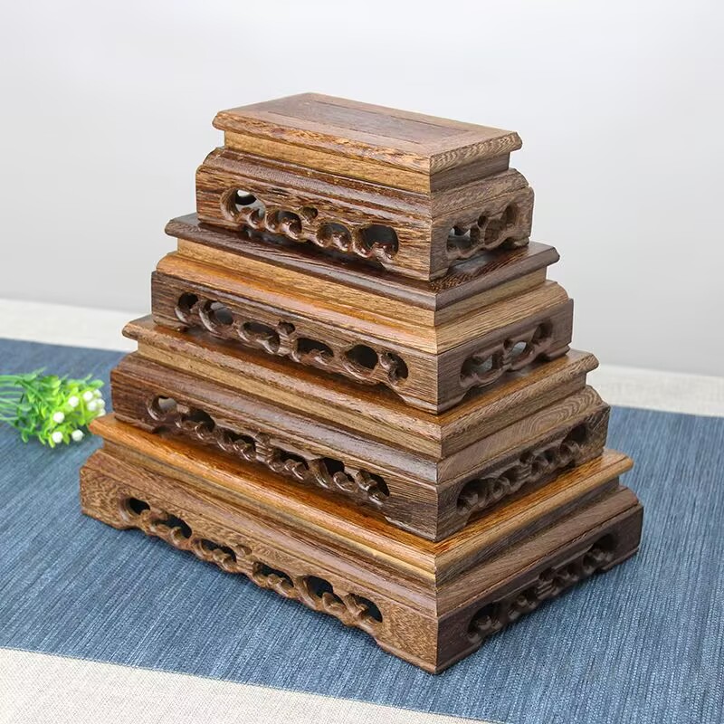 Natural Log-Turned Wooden Pede - огляд і ціна Coffee Tea Display