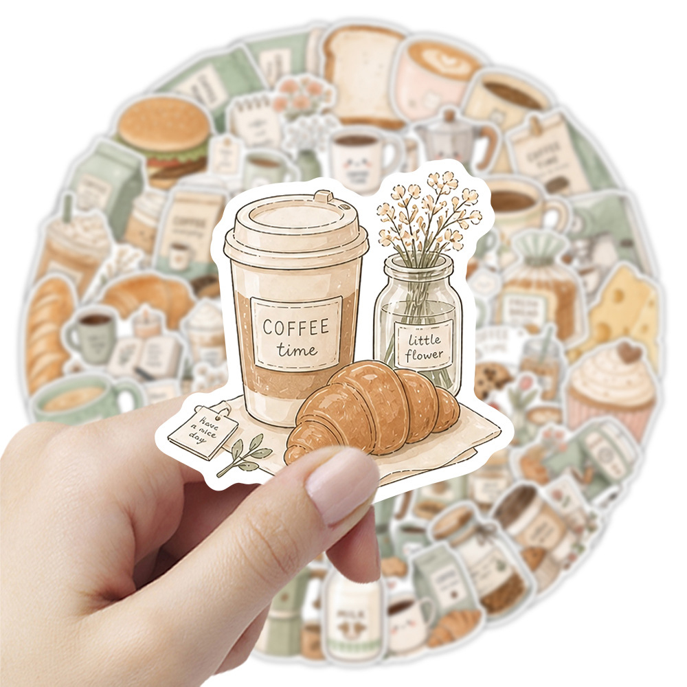 10/30/50pcs Coffee Time Graffi - огляд і ціна Coffee Tea Journal
