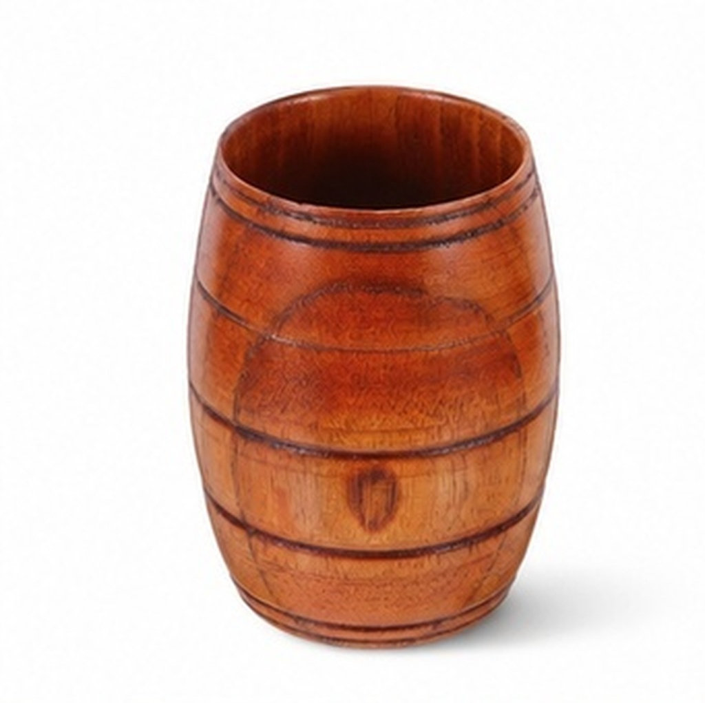 Wooden Barrel Beer Mug Natural - огляд і ціна Coffee Tea Drink