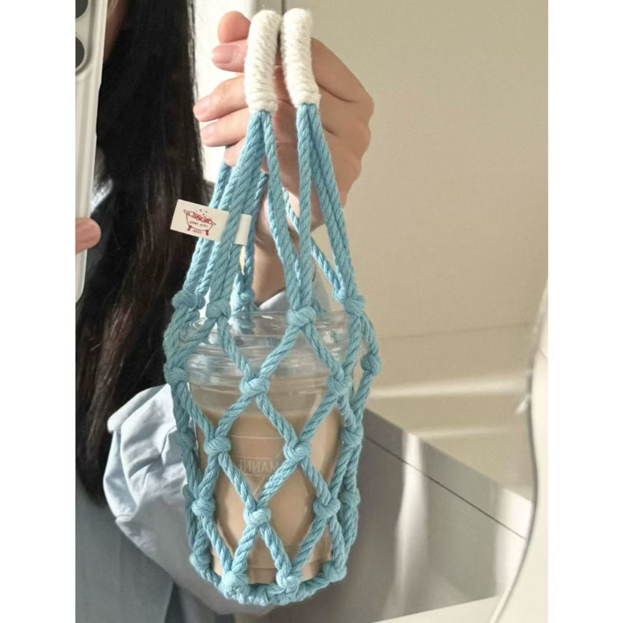 2PCS Handmade Macrame Cup Hold - огляд і ціна Coffee Tea Knits