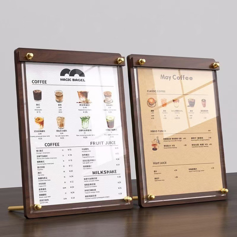 Custom A4/A5 Acrylic Wood Grai - огляд і ціна Coffee Tea Display