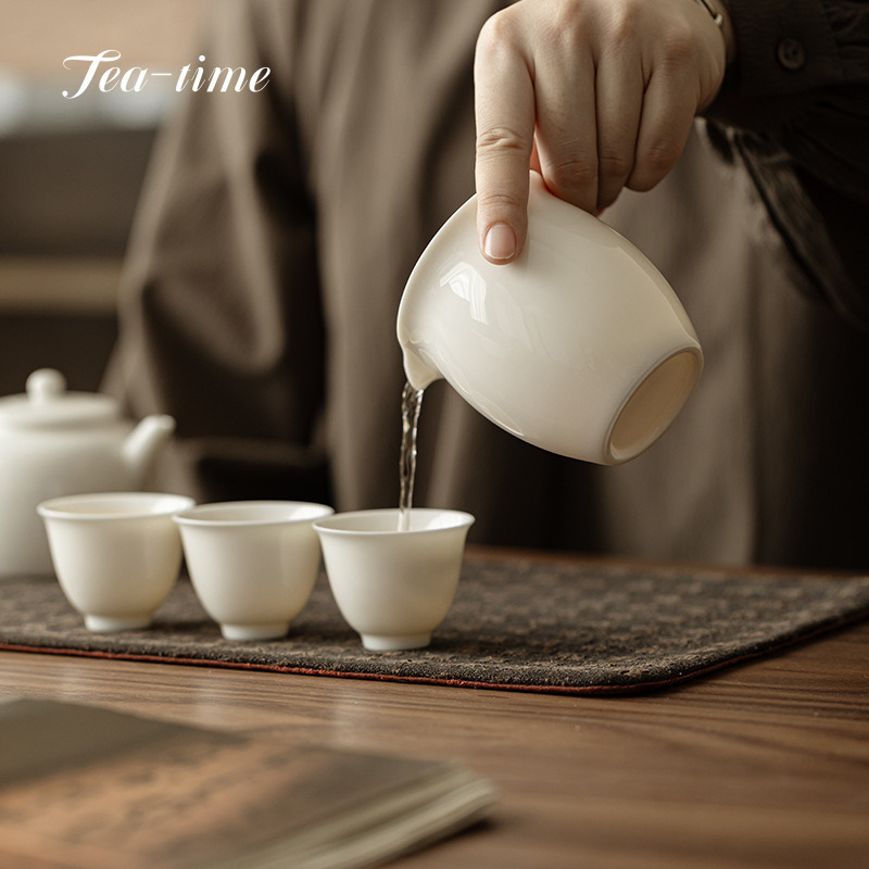 Sheep Fat Jade Porcelain Cup F - огляд і ціна Coffee Tea Set Up