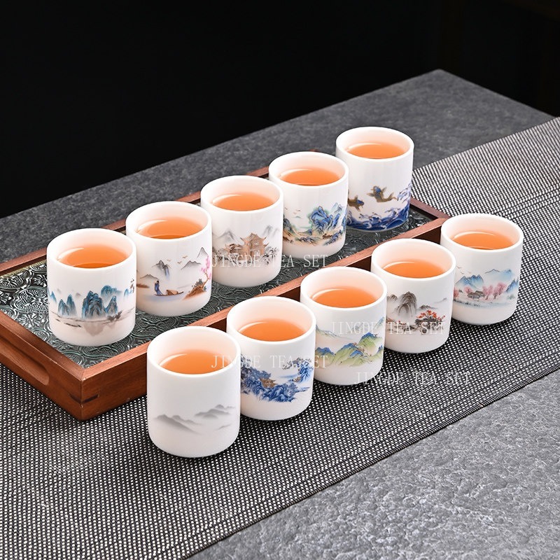 Sheep Fat Jade Straight Mouth  - огляд і ціна Coffee Tea Set Up