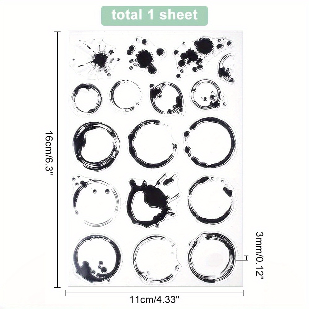 Tea Stains Clear Stamp Coffee  - огляд і ціна Coffee Tea Journal