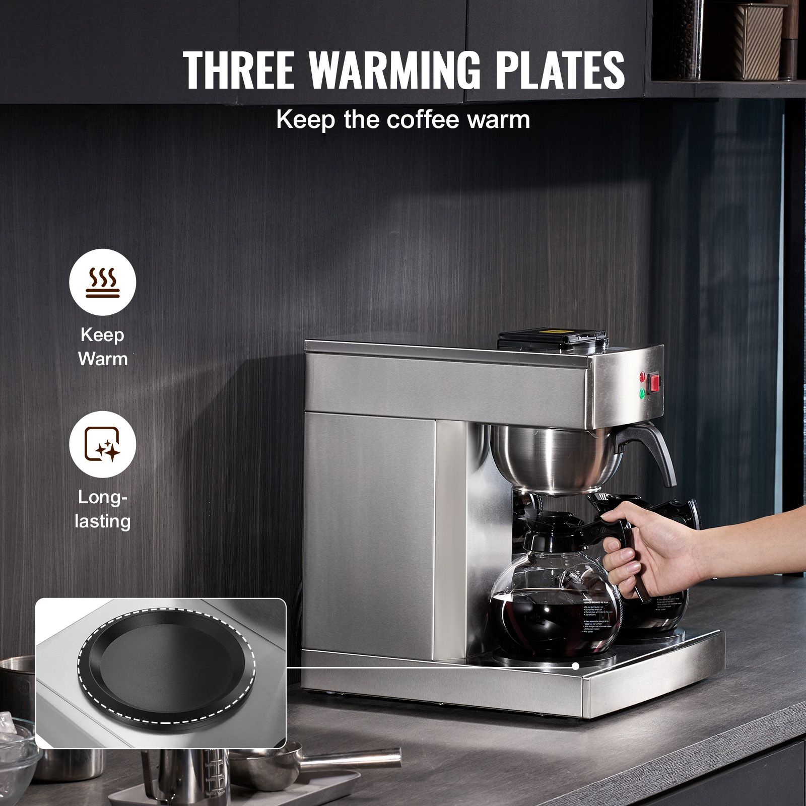 12 Cups Commercial Drip Coffee - огляд і ціна Coffee & Tea Restaurant