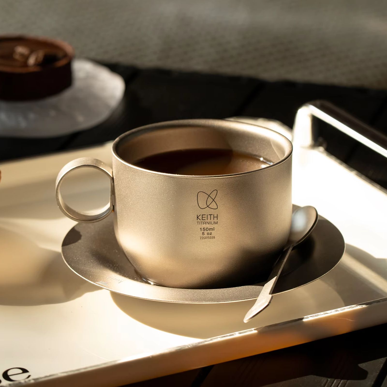KEITH  Pure Titanium Coffee Cu - огляд і ціна Espresso Cup Saucer