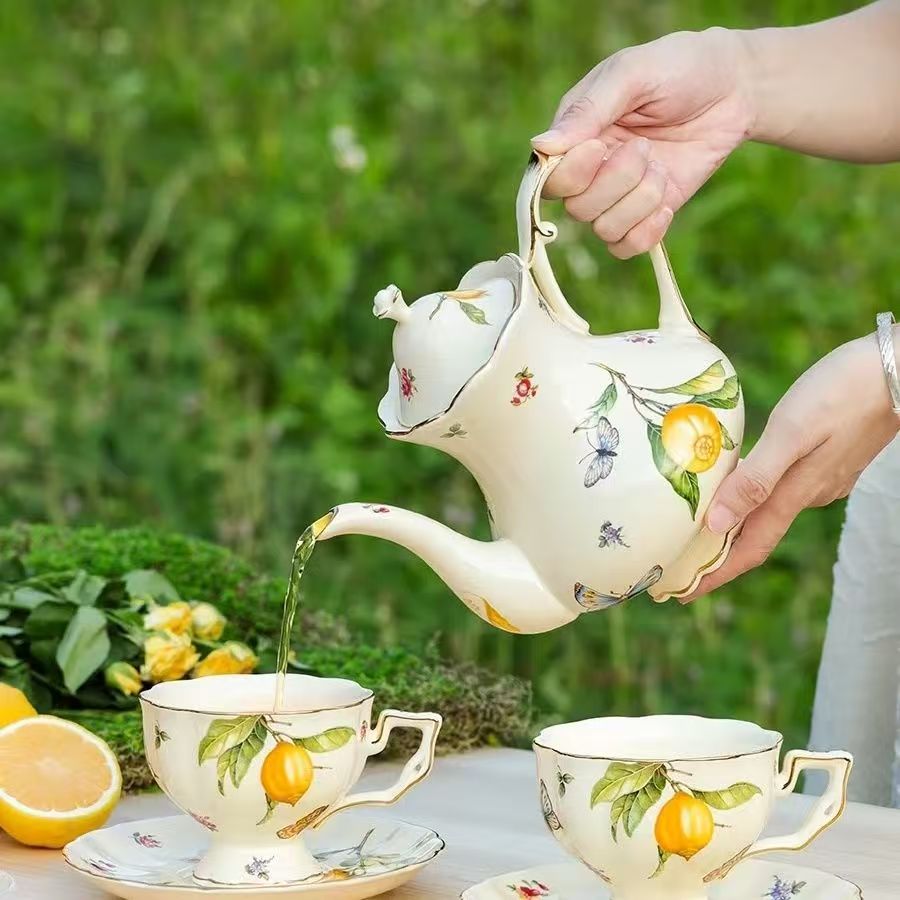 Lemon Teapot Coffee Cup and Sa - огляд і ціна Espresso Cup Saucer