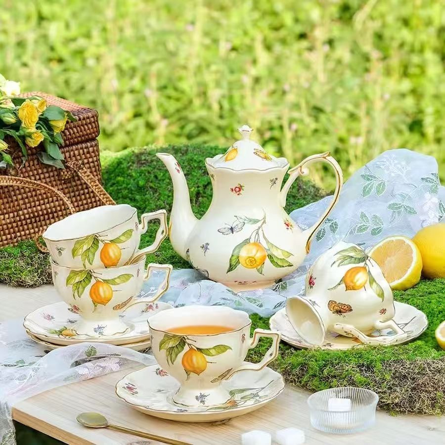 Lemon Teapot Coffee Cup and Sa - огляд і ціна Espresso Cup Saucer