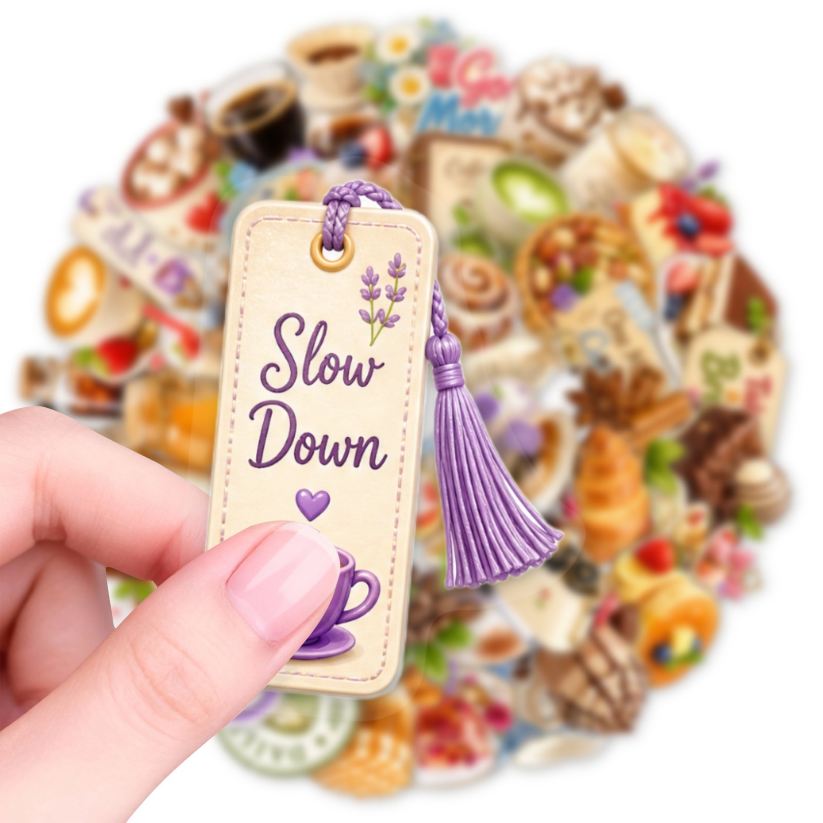 50-Pack Waterproof PET Sticker - огляд і ціна Coffee Tea Journal