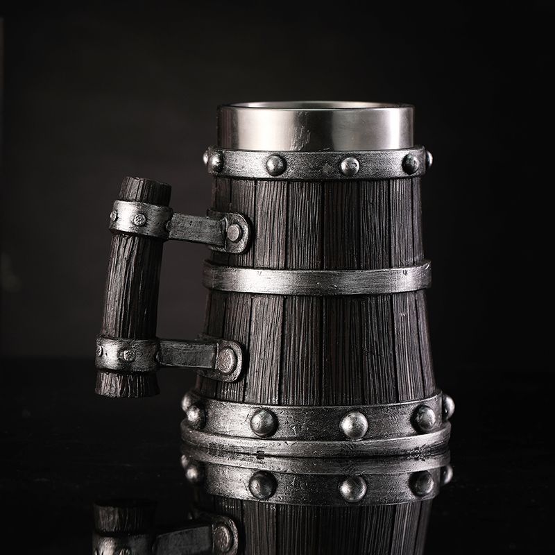 Wood Grain Beer Glass Resin St - огляд і ціна Coffee Tea Drink