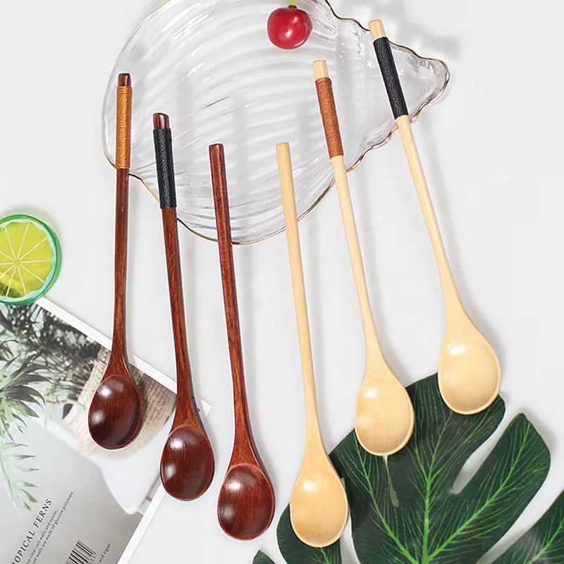 Wooden Teaspoons Long Wood Cof - огляд і ціна Coffee Tea Japan