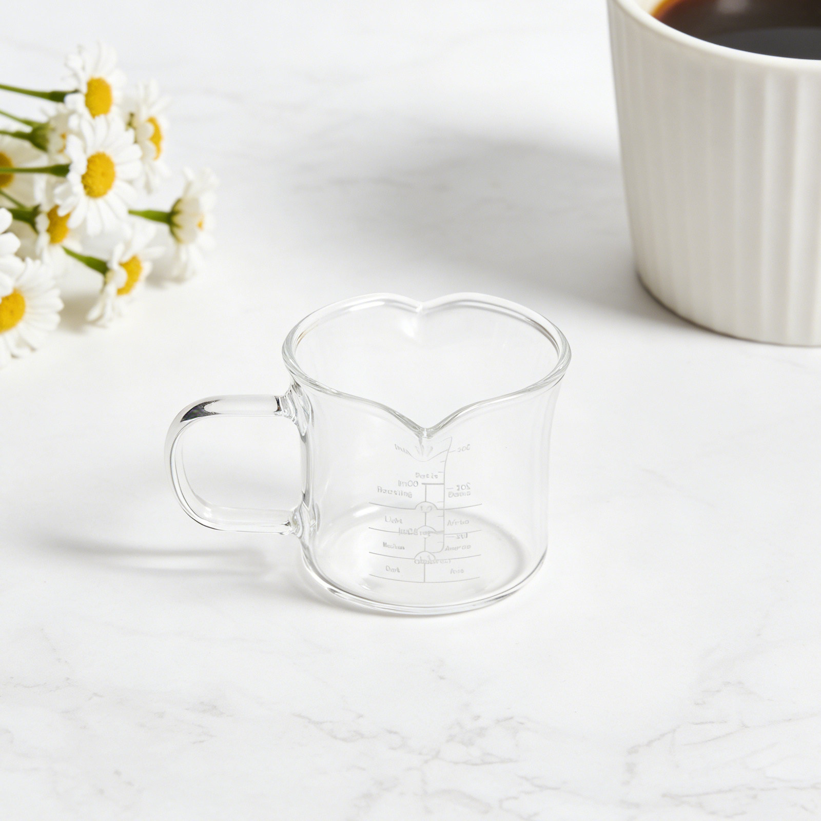 Double Spout Glass Measuring C - огляд і ціна Coffee Tea Milk